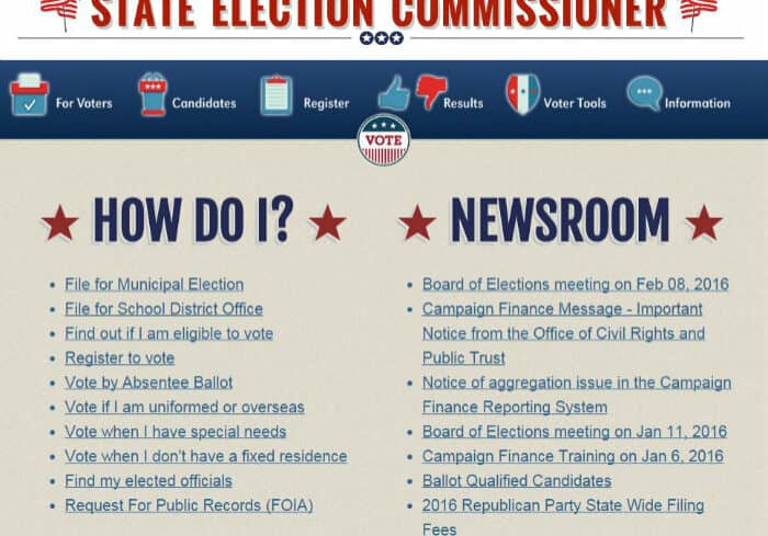 delaware department of elections website