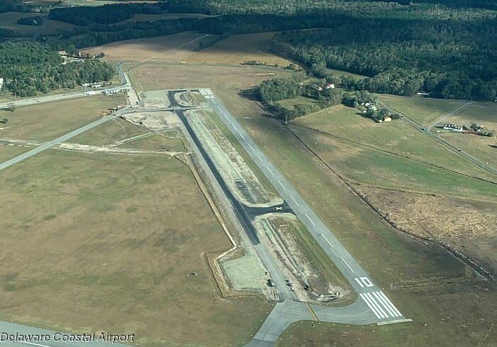 Parallel Taxiway Project at Delaware Coastal Airport in Georgetown / Image courtesy Delaware Coastal Airport