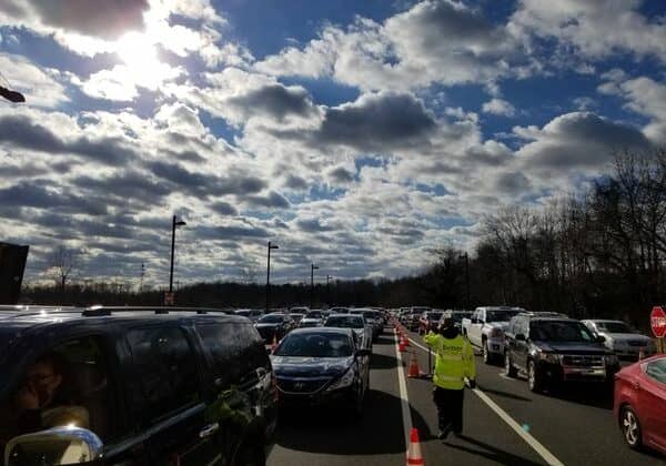 Photo shared by Delaware Health and Social Services of Sunday's COVID-19 vaccination clinic in Dover