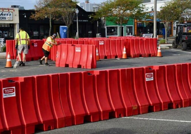 Rehoboth Barricades - outdoor dining