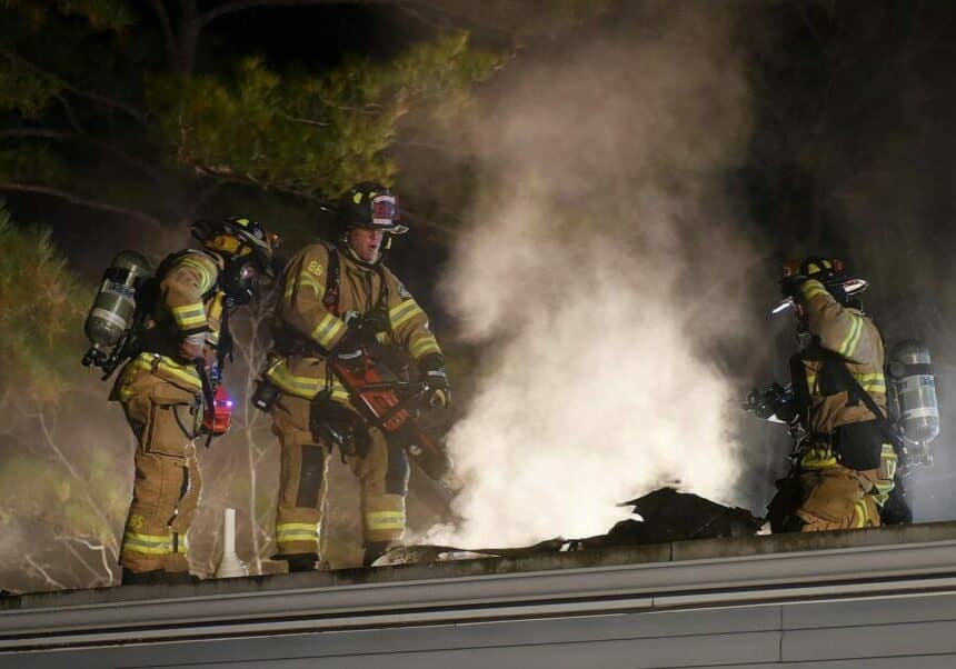 Dogwood Drive Fire (photo courtesy of Rehoboth Beach Volunteer Fire Company)