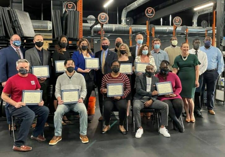EDGE grant winners in the entrepreneurs category were recognized Thursday (photo courtesy of the Delaware Division of Small Business)