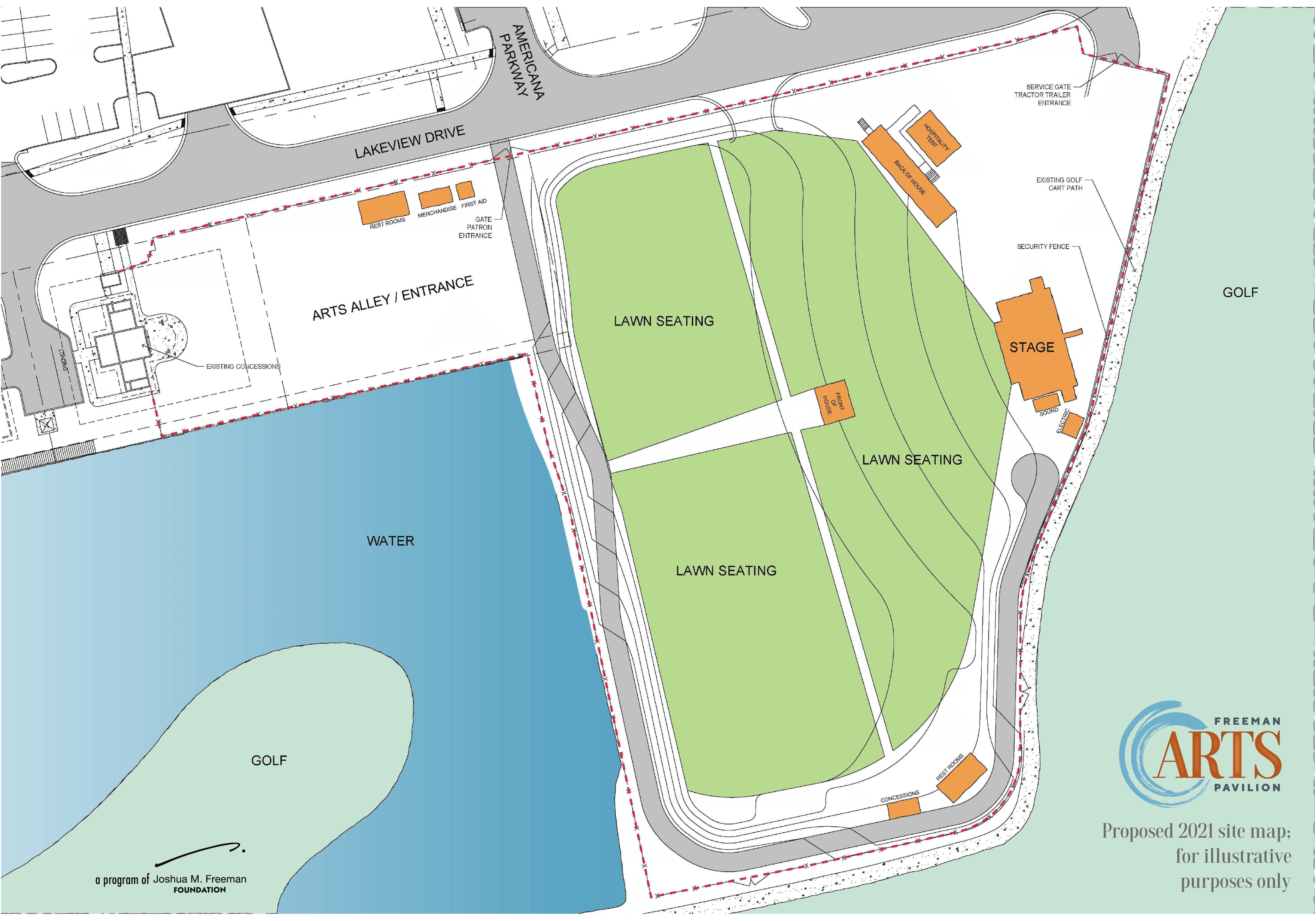 Freeman Arts Pavilion Phase 1 Illustration