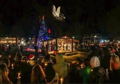 Live Nativity on The Circle in Georgetown (photo courtesy of Good Ole Boy Foundation)