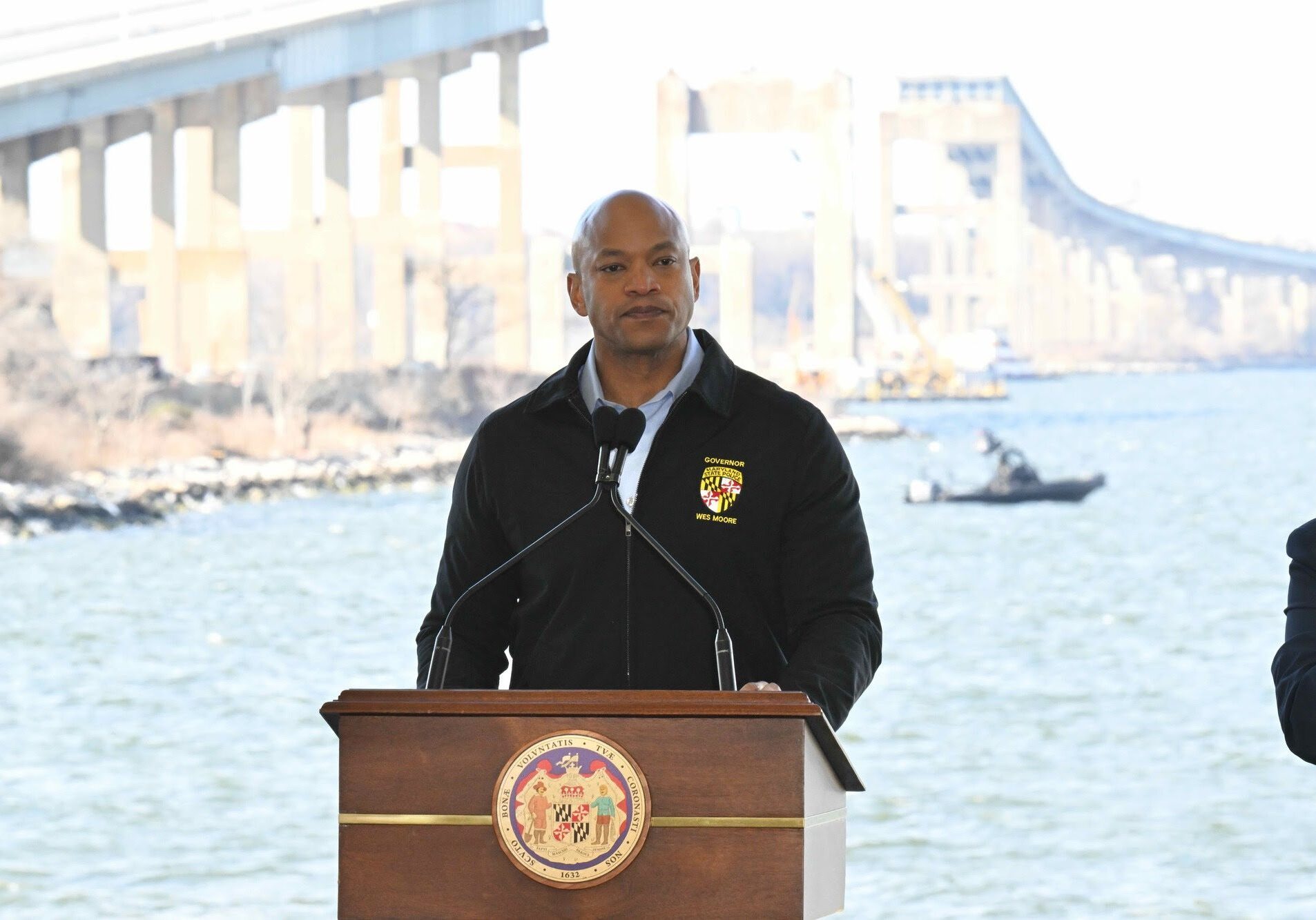 Governor Moore bridge collapse--one year anniv