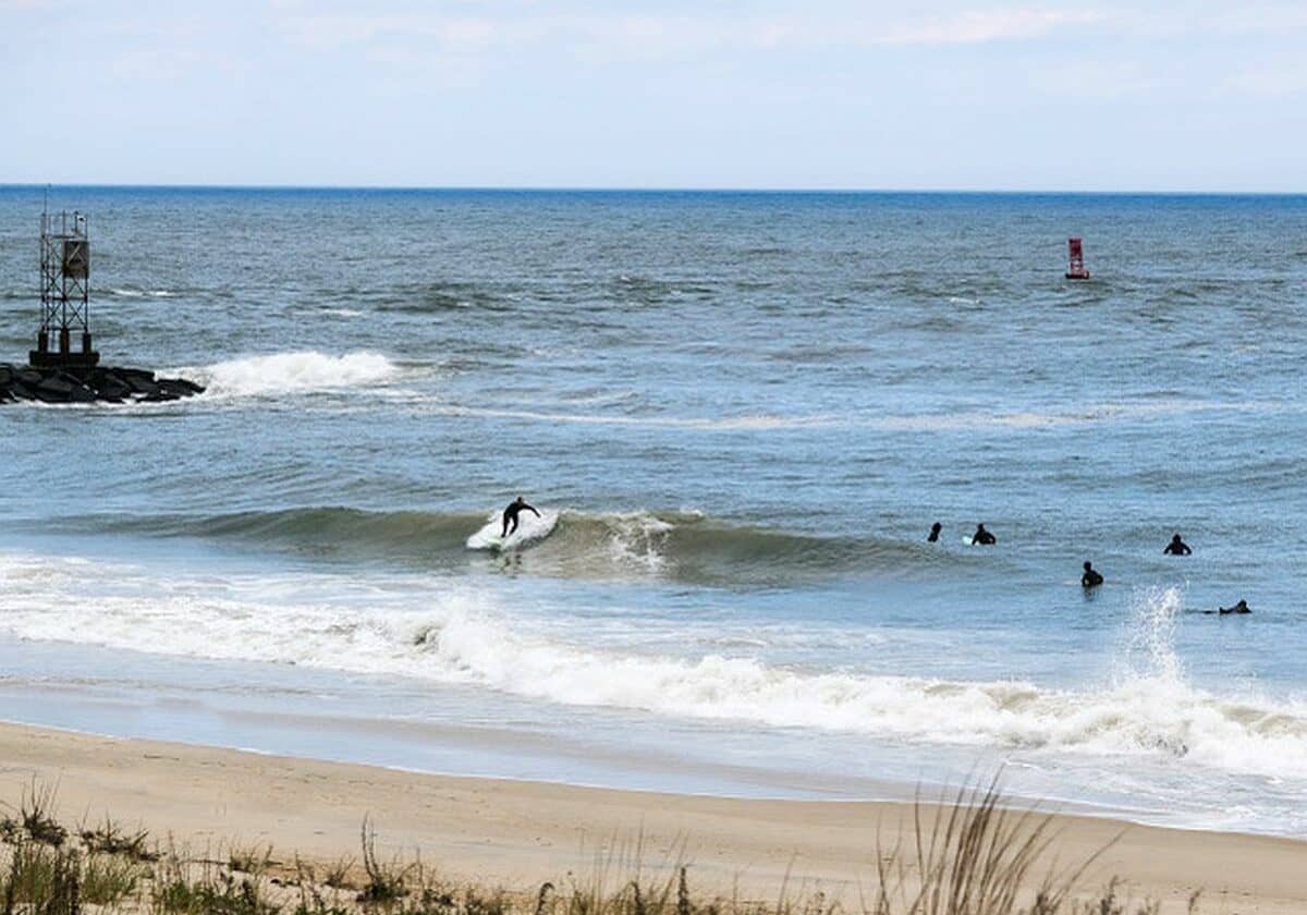 Joan Grourke - Millsboro - Surfs Up! at the Delaware National Seashore at Dewey Beach