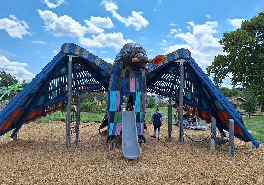 The town of Laurel received an ORPT grant in 2020 to help build a nature-themed playground in Tidewater Park / Photo courtesy DNREC Division of Parks and Recreation