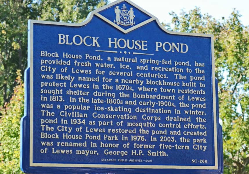 Lewes Marker (photo courtesy of Rep. Steve Smyk / Del. Public Archives)
