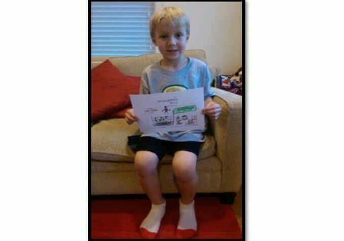 Jason ready for his Pirate Treasure Hunt on the beach at Talbot Street in Ocean City