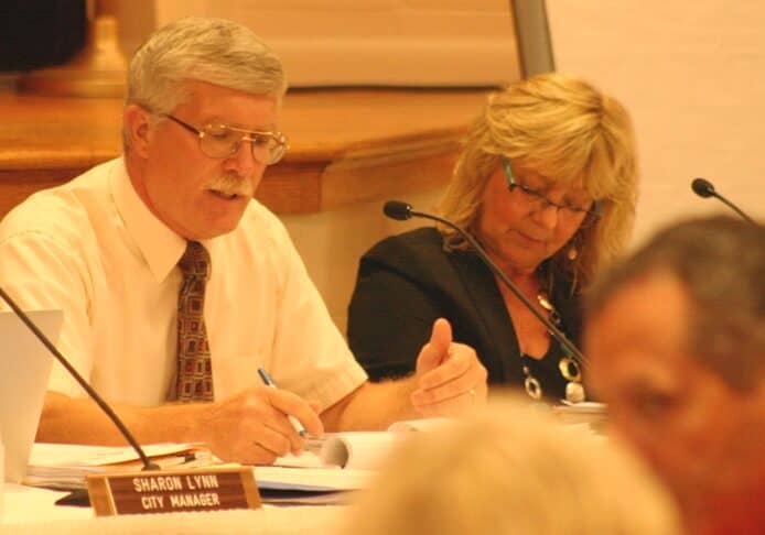 Comm. Stan Mills with Comm. Lorraine Zellers