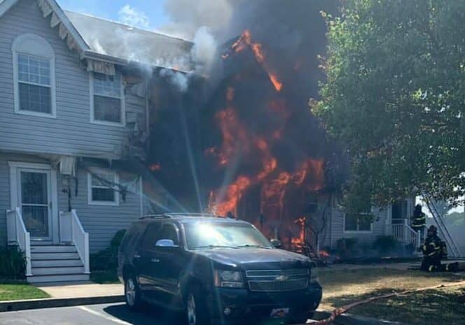 Photo of Bethany Meadows fire May 19, courtesy of Millville Vol. Fire Co.