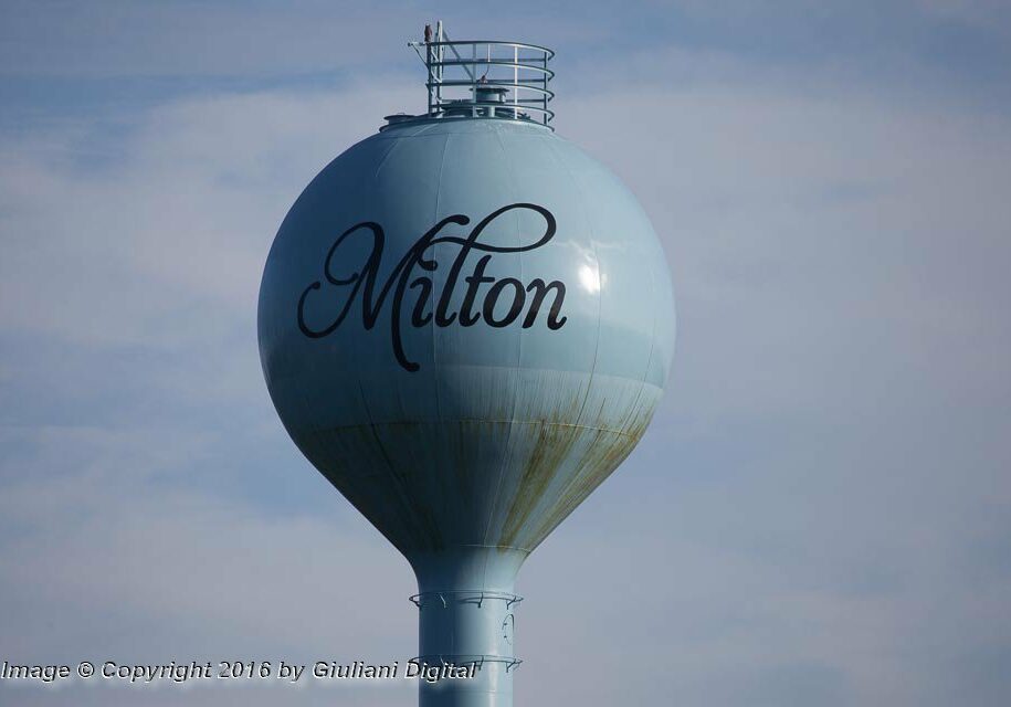 Milton Water Tower - Photo © Copyright 2016 by Giuliani Digital All Rights Reserved