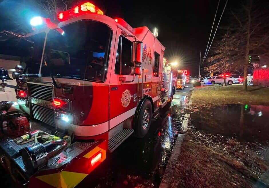 Fatal fire, Elm St. West Ocean City (photo courtesy of Ocean City Fire Department)