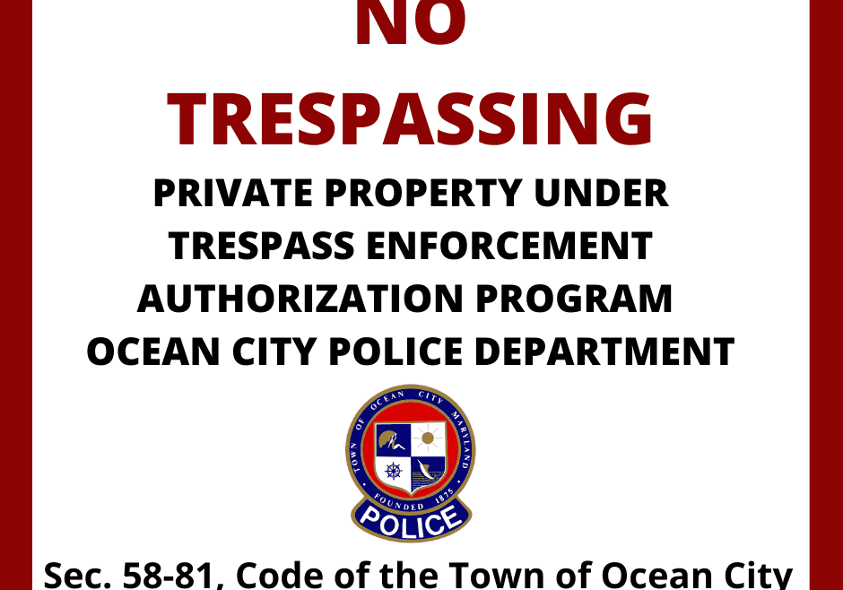 OCPD no trespasss