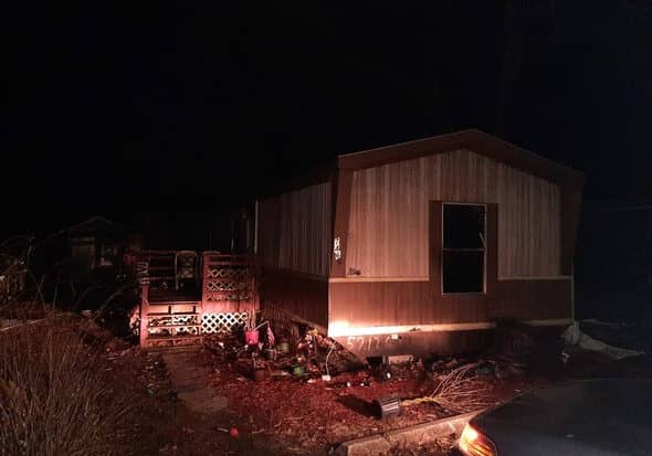 Parsonburg fire (photo courtesy of the Maryland State Fire Marshal's Office)