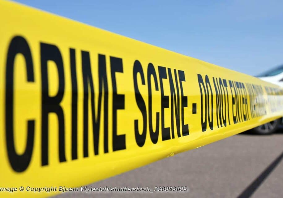 Police Line at Crime Scene - Photo: © Copyright Bjoem Wylezich