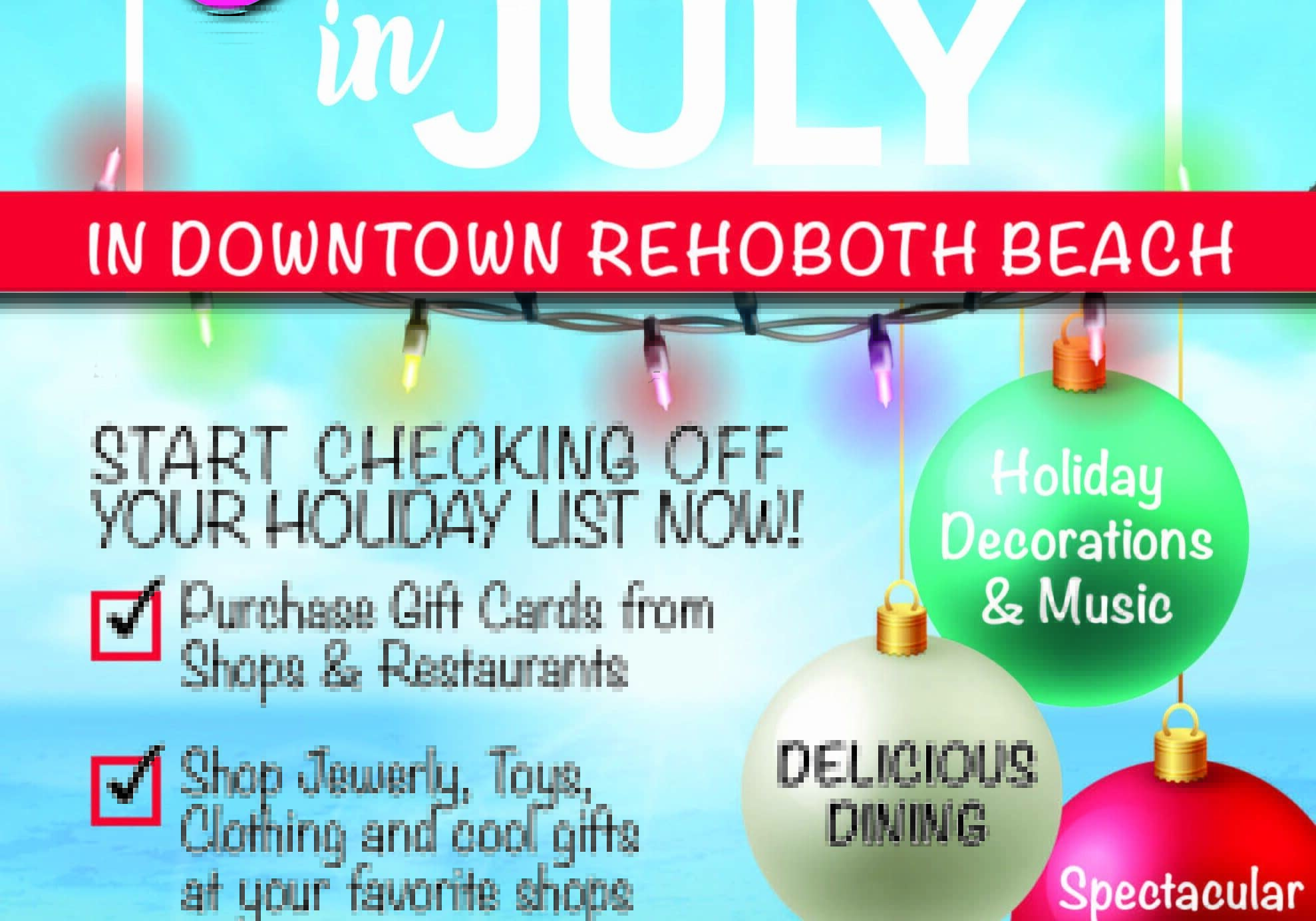 RBMS Christmas in July Flyer