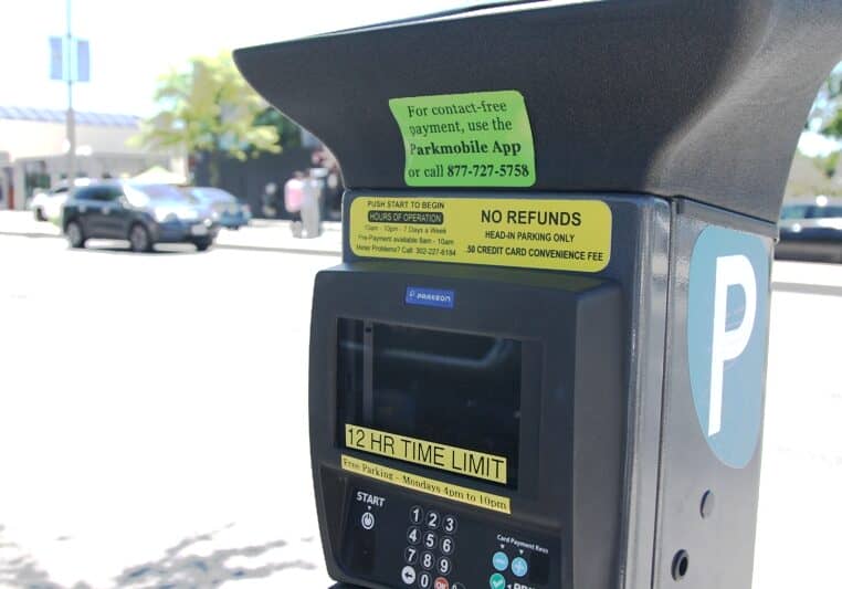Rehoboth Beach parking kiosk. Image courtesy WGMD/Alan Henney