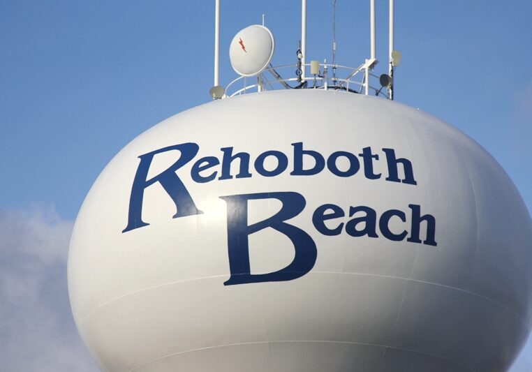 Rehoboth Beach Water Tower. Image courtesy WGMD/Alan Henney