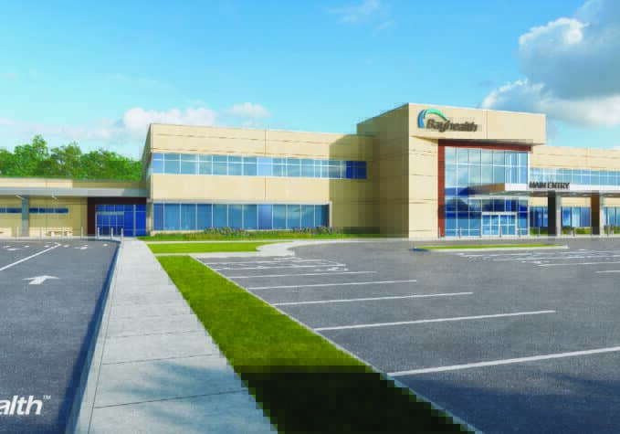 Rendering of Bayhealth Total Care in Milford (photo courtesy of Bayhealth)