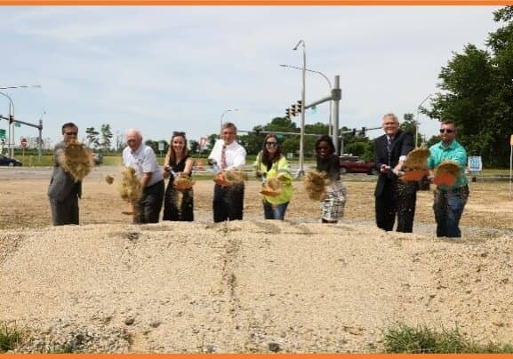 Route 1 & 16 groundbreak (photo courtesy of DelDOT)