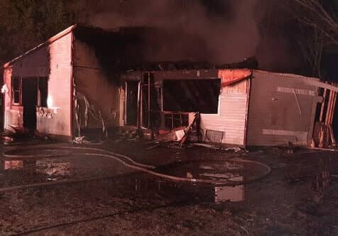 House fire, Pemberton Dr., Salisbury Jan. 10, 2021. Photo courtesy of Maryland State Fire Marshals Office