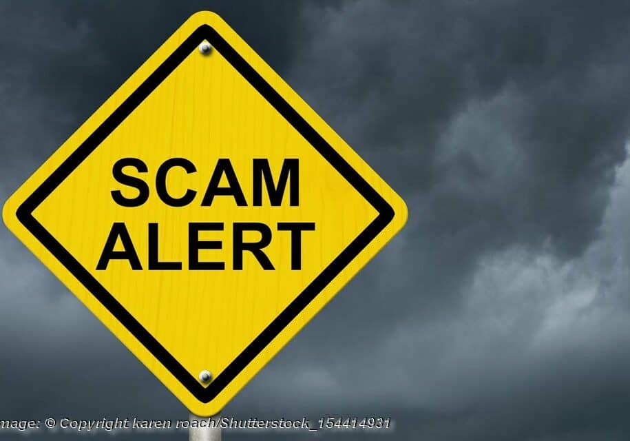 Scam Alert Sign - Image: © Copyright karen roach/Shutterstock
