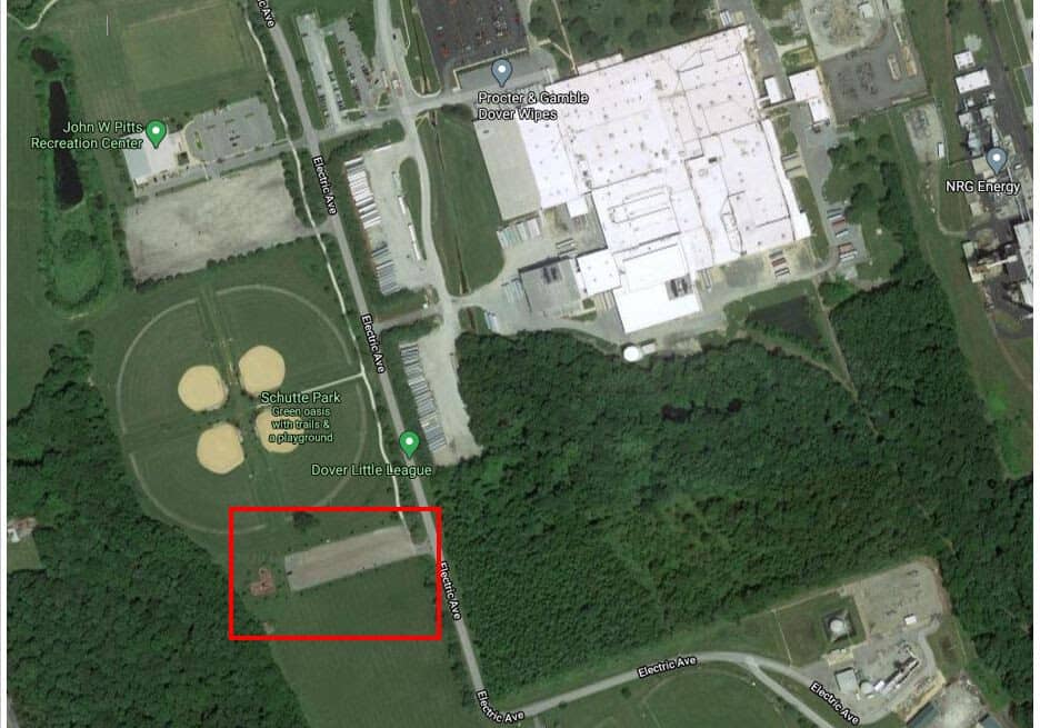 Schutte Park in Dover (image provided by Dover Police)