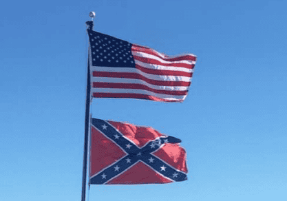 Confederate flag flown by resident in Sussex West