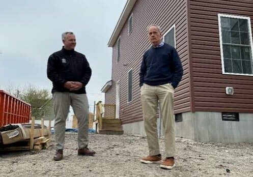 U.S. Senator Tom Carper joined Kevin Gilmore, CEO of Sussex County Habitat for Humanity, to announce $500,000 to help build 10 homes in the county.
