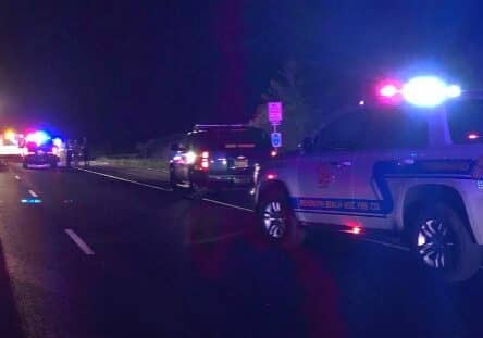 A pedestrian was struck and killed on Coastal Highway near Keybox Rd this morning.