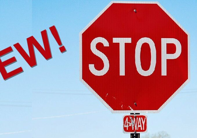 nEW 4-WAY STOP