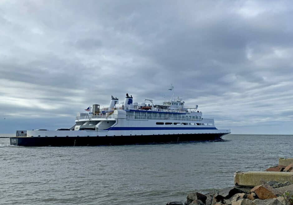 The MV New Jersey (photo courtesy of Delaware River and Bay Authority / Cape May - Lewes Ferry)