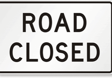 road closed