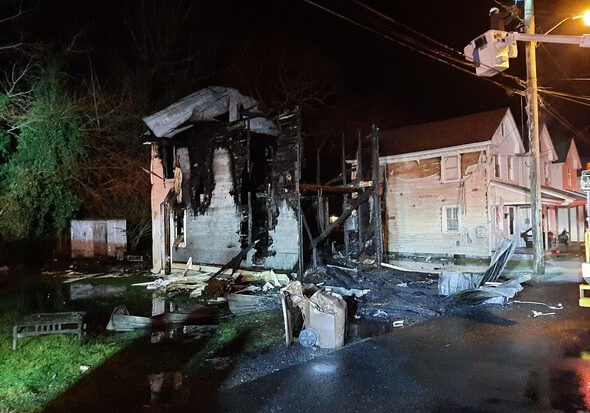 Cambridge, Md. fire (photo courtesy of Md. State Fire Marshal's Office)