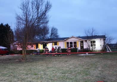 Fatal fire, Hurlock Md. (photo courtesy of Md. State Fire Marshal's Office)