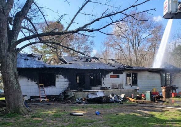 Denton fire Mar. 19th (photo courtesy of Md. State Fire Marshal's Office)