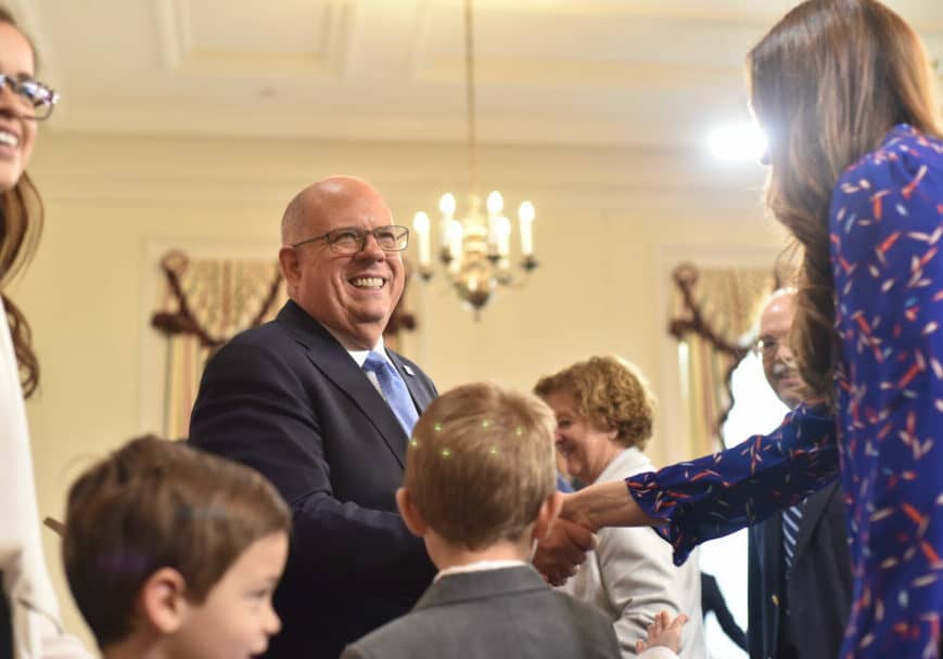 Governor Larry Hogan took part in Maryland's Century Farm honors Tuesday (photo courtesy of the office of Maryland Governor Larry Hogan)