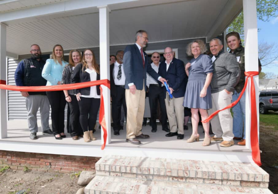 Gov. Larry Hogan took part in a ribbon cutting event April 19th at Harriet's House in Cambridge, Md. Photo courtesy of Gov. Larry Hogan's Office
