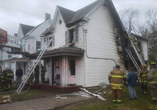 Cambridge house fire, photo courtesy Md. Fire Marshal