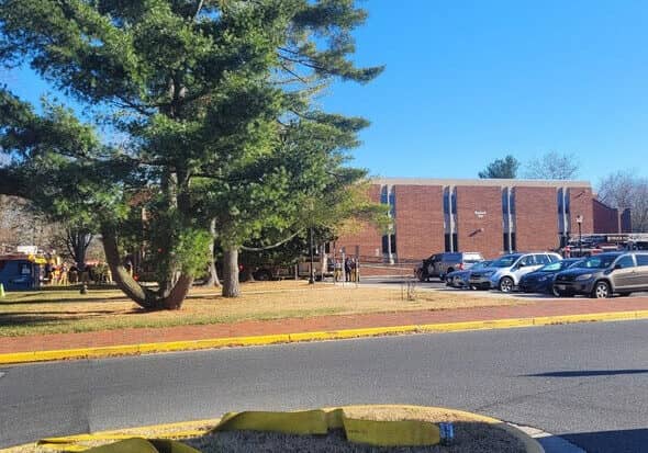 Salisbury University fire (photo courtesy of Md. State Fire Marshal's Office)